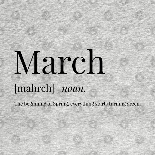 March Definition by definingprints